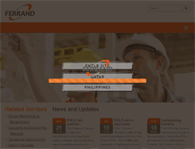 Tablet Screenshot of ferrandinternational.com